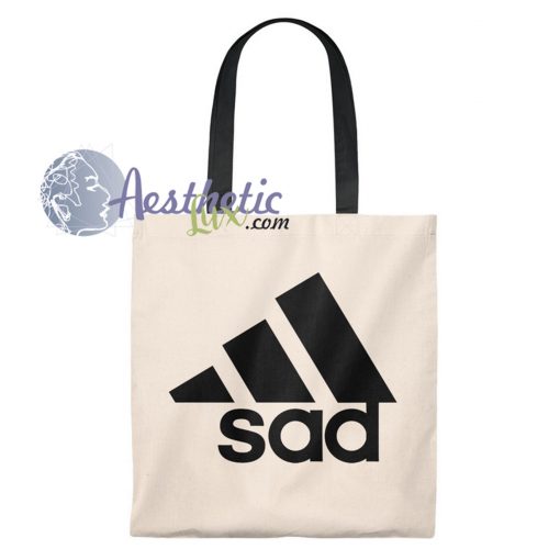 Adidas Sad Parody Vintage Tote Bag