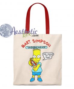 Bart Simpson Underachiever Vintage Tote Bag