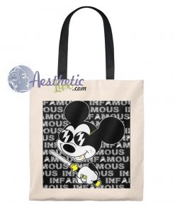 Funny Mickey Mouse Infamous Vintage Tote Bag