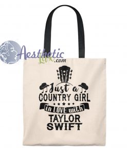 Just Girl Love Taylor Swift Vintage Tote Bag