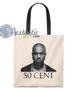 Kanye WEST 50 Cent Vintage Tote Bag