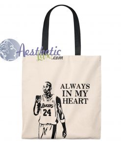 Kobe Bryant Always In My Heart Vintage Tote Bag