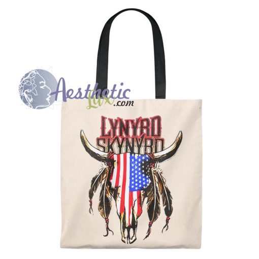 Lynyrd Skynyrd American Flag Vintage Tote Bag