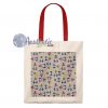 Mickey And Minnie Mouse Pattern Vintage Tote Bag