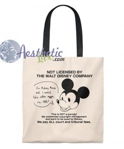 Mickey Mouse Not Licensed Walt Disney Vintage Tote Bag