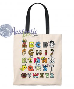 Nerd Character Simpson Harry Potter Vintage Tote Bag