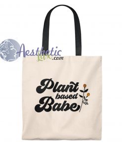 Plant Based Babe Vintage Tote Bag