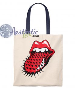 Rolling Stone Lips Vintage Tote Bag