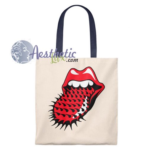 Rolling Stone Lips Vintage Tote Bag