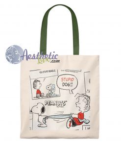 Snoopy Stupid Beagle Vintage Tote Bag