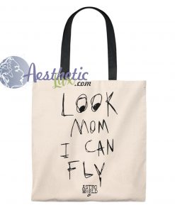 Travis Scotts Look Mom I Can Fly Vintage Tote Bag
