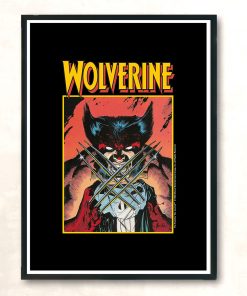 1989 Marvel Wolverine Funny Vintage Wall Poster