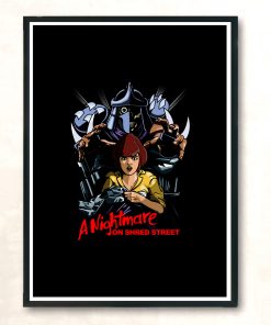 A Nightmare On Shred Street Modern Poster Print