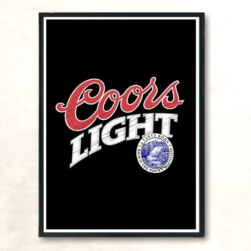 A Taste Horn Coors Light Beer Vintage Wall Poster
