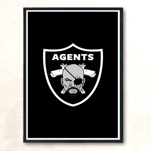 Agents Modern Poster Print