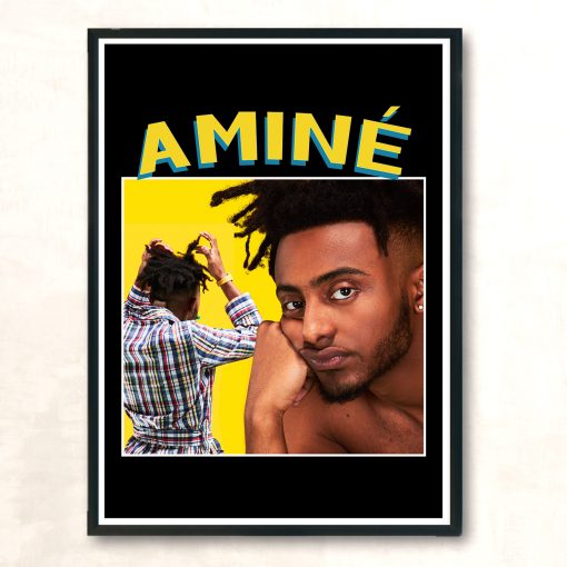 Amine 90 S Rapper Vintage Wall Poster