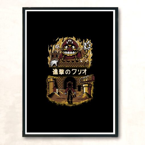 Attack On Wario Modern Poster Print