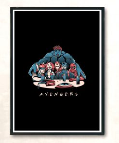 Avengers Friends Graphic Vintage Wall Poster