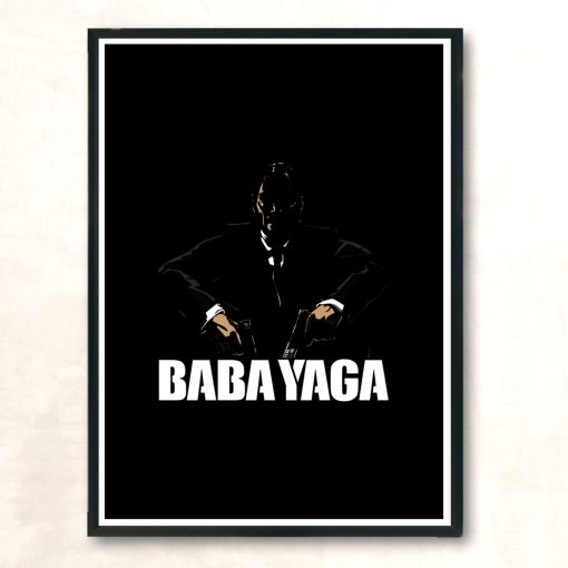 Baba Yaga Modern Poster Print