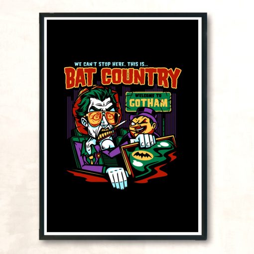 Bat Country Modern Poster Print