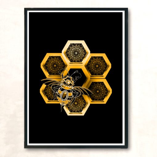 Bee Queens Jewels Modern Poster Print