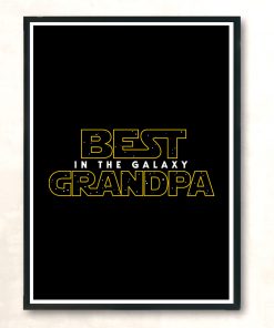 Best Grandpa In The Galaxy V2 Modern Poster Print