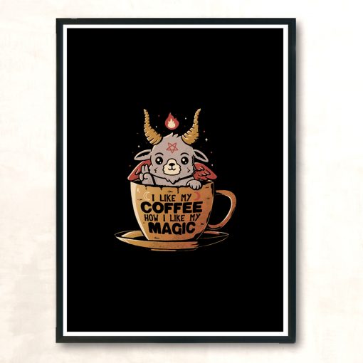 Black Coffeee Modern Poster Print