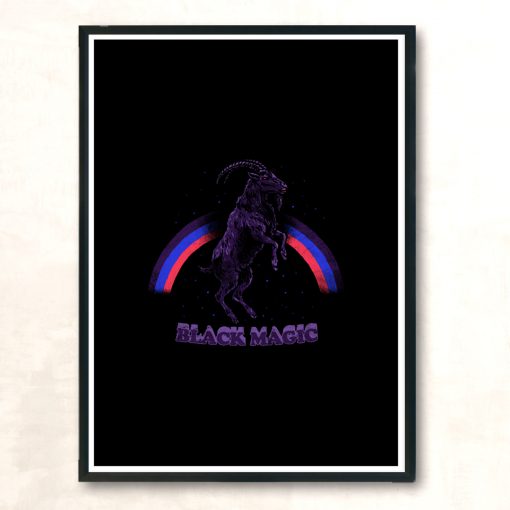 Black Magic Modern Poster Print