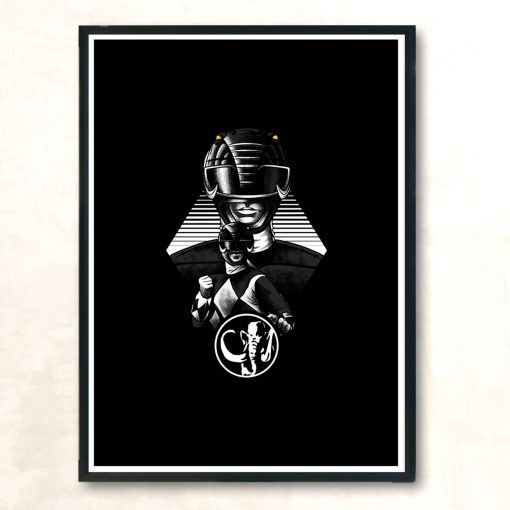 Black Ranger Modern Poster Print