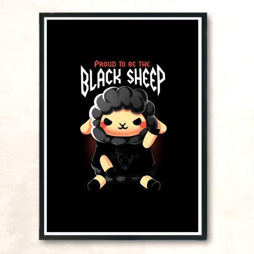 Black Sheep Modern Poster Print