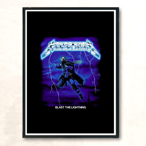 Blast The Lightning Modern Poster Print
