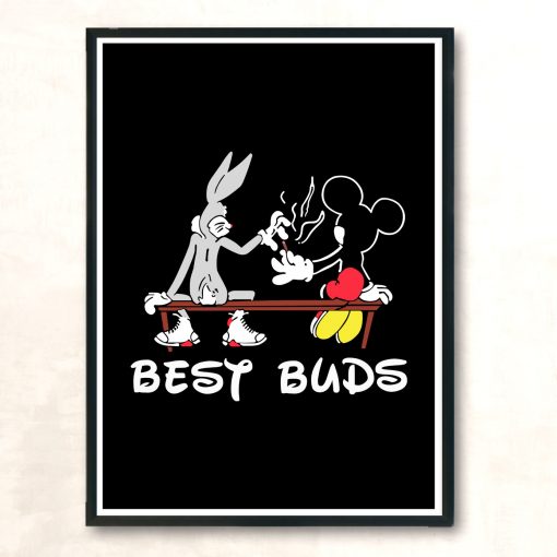 Bugs Bunny And Mickey Mouse Vintage Wall Poster
