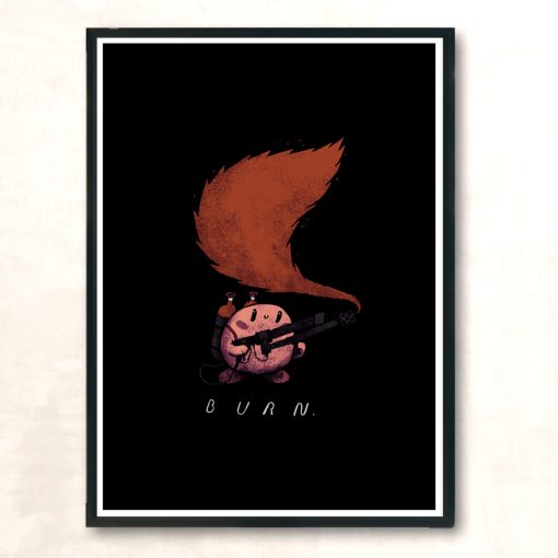 Burn Modern Poster Print