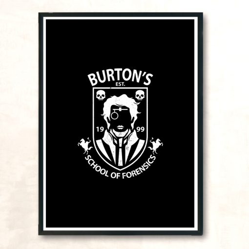 Burtons School Of Forensics Modern Poster Print