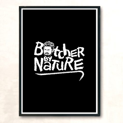 Butcher By Nature Modern Poster Print