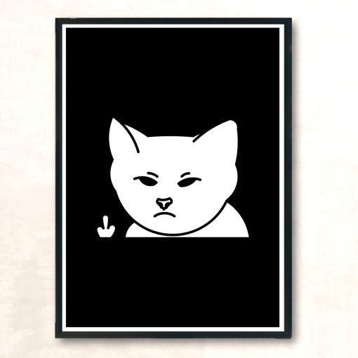 Cat Fck Modern Poster Print
