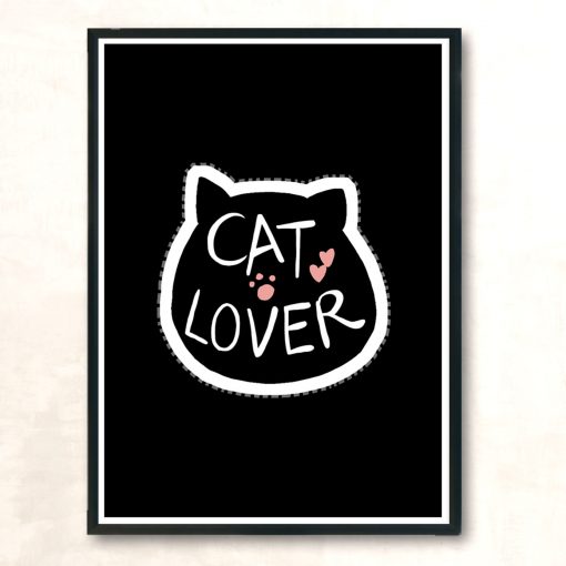 Cat Lover Modern Poster Print