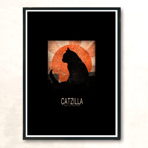 Catzilla V2 Modern Poster Print