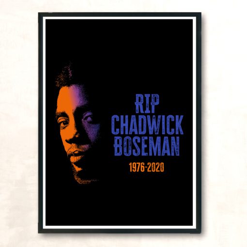 Chadwick Boseman 1977 2020 Vintage Wall Poster