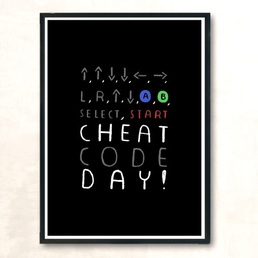 Cheat Day Modern Poster Print