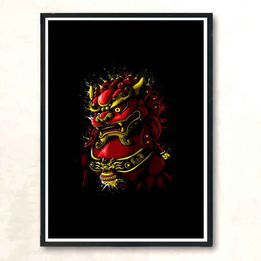 Chinese Blood Dragon Modern Poster Print