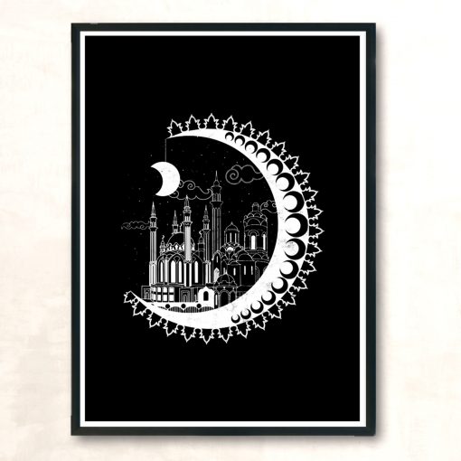 City In The Stars Modern Poster Print