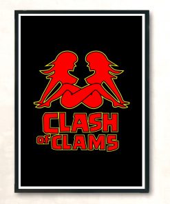 Clash Of Clams Modern Poster Print