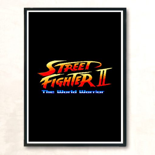 Classic Fighters Logo Modern Poster Print