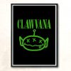 Clawvana Green Modern Poster Print