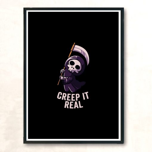 Creep It Real Funny Cute Spooky Modern Poster Print