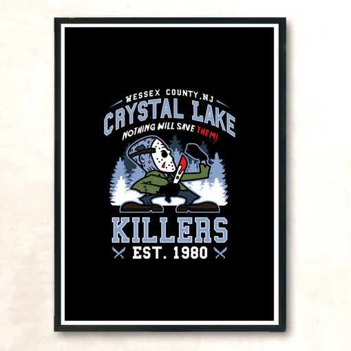 Crystal Lake Killers Modern Poster Print