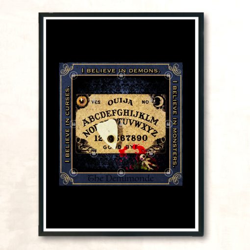 Curses Demons And Monsters Ouija Modern Poster Print
