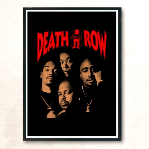 Death Row Hip Hop Legend Records Vintage Wall Poster