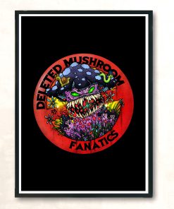 Deleted Mushroom Group Modern Poster Print